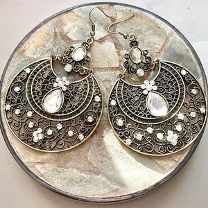 Clear Crystal Bohemian Bling Earrings